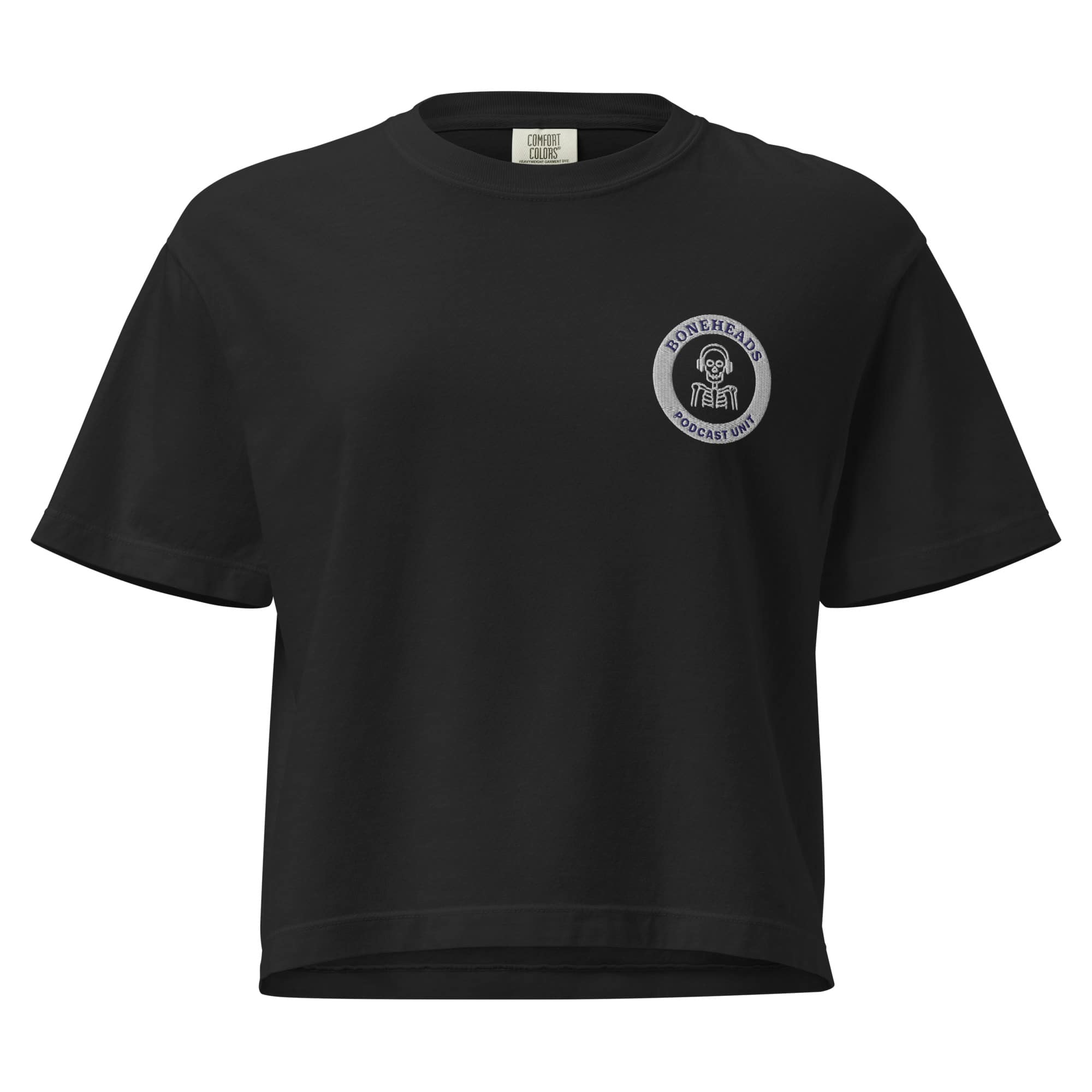 Boneheads Embroidered Badge Women’s heavyweight boxy tee - Image 2